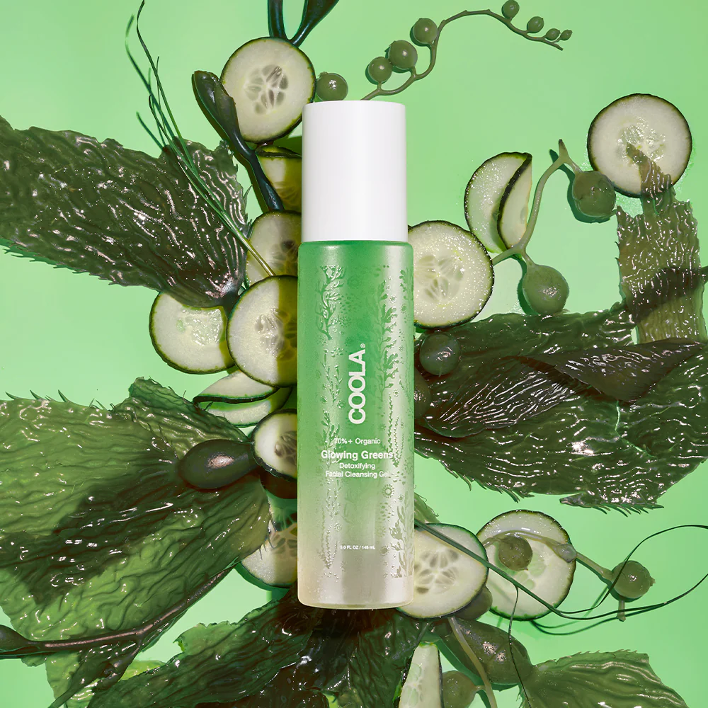 COOLA Organic Glowing Greens Detoxifying Facial Cleansing Gel ingredients