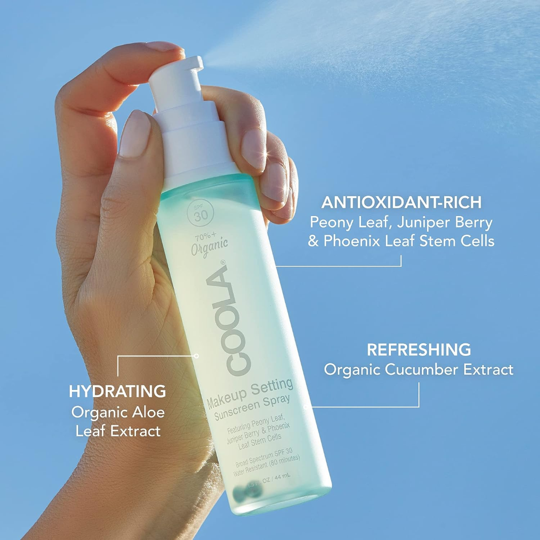COOLA Makeup Setting Spray Organic Sunscreen SPF 30 ingredients