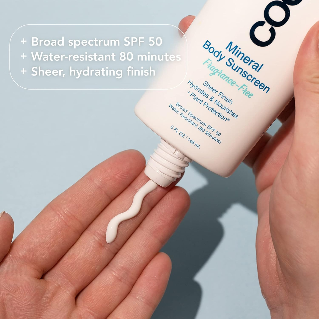 COOLA  Mineral Body Organic Sunscreen Lotion SPF 50 - Fragrance Free quick facts