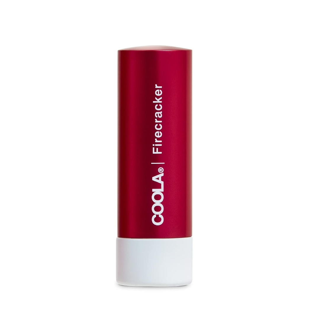 COOLA Mineral Liplux Organic Tinted Lip Balm Sunscreen SPF 30 firecracker