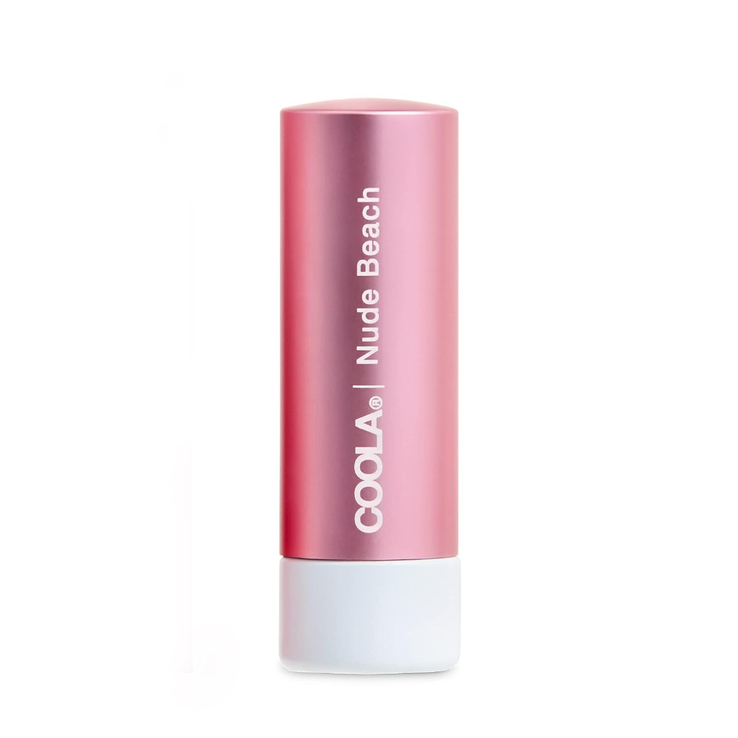 COOLA Mineral Liplux Organic Tinted Lip Balm Sunscreen SPF 30 nude beach