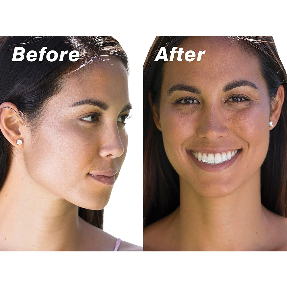 COOLA Organic Sunless Tan Anti-Aging Face Serum before after