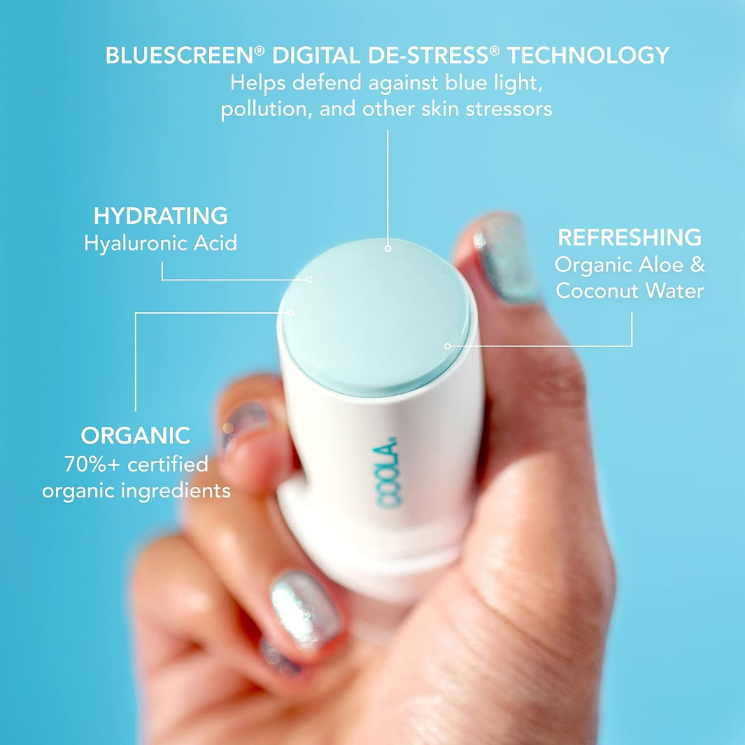 COOLA Refreshing Water Hydration Stick Organic Face Sunscreen SPF 50 ingredients