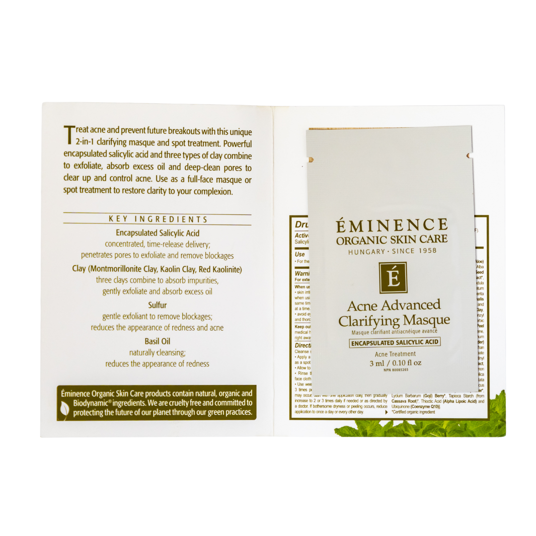 Eminence Organics Acne Advanced Clarifying Masque sample size