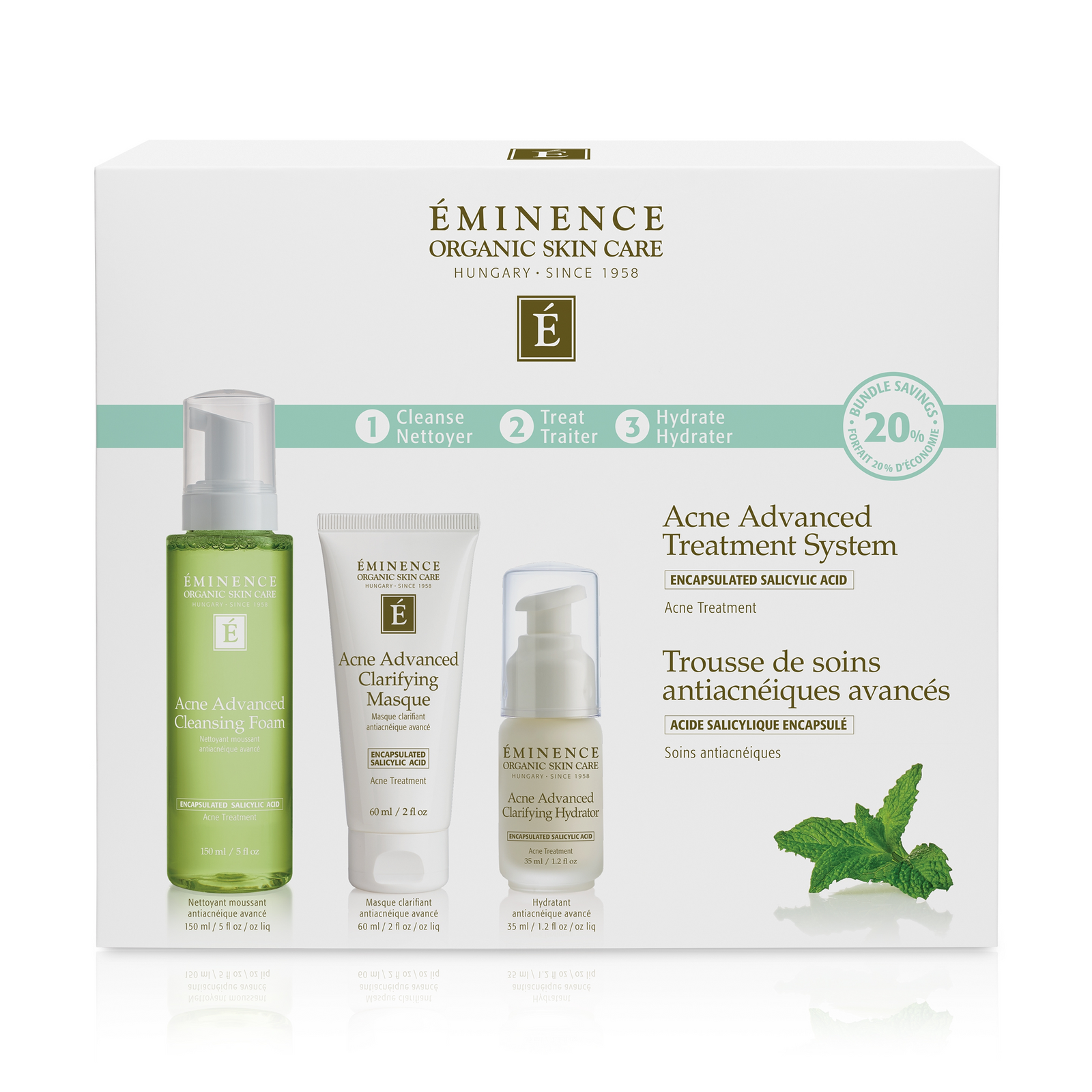Eminence Organics Acne Advanced Treatment System
