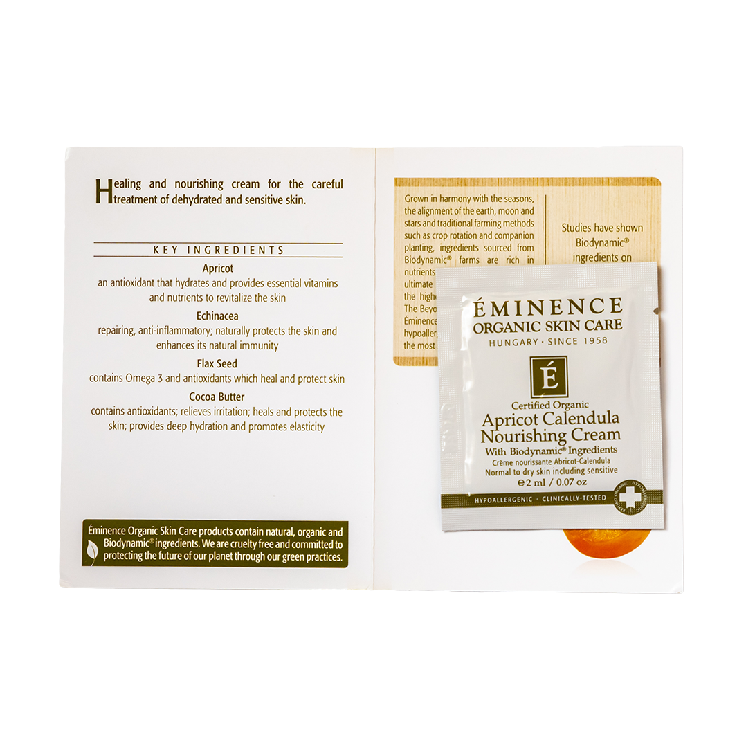 Eminence Organics Apricot Calendula Nourishing Cream sample size