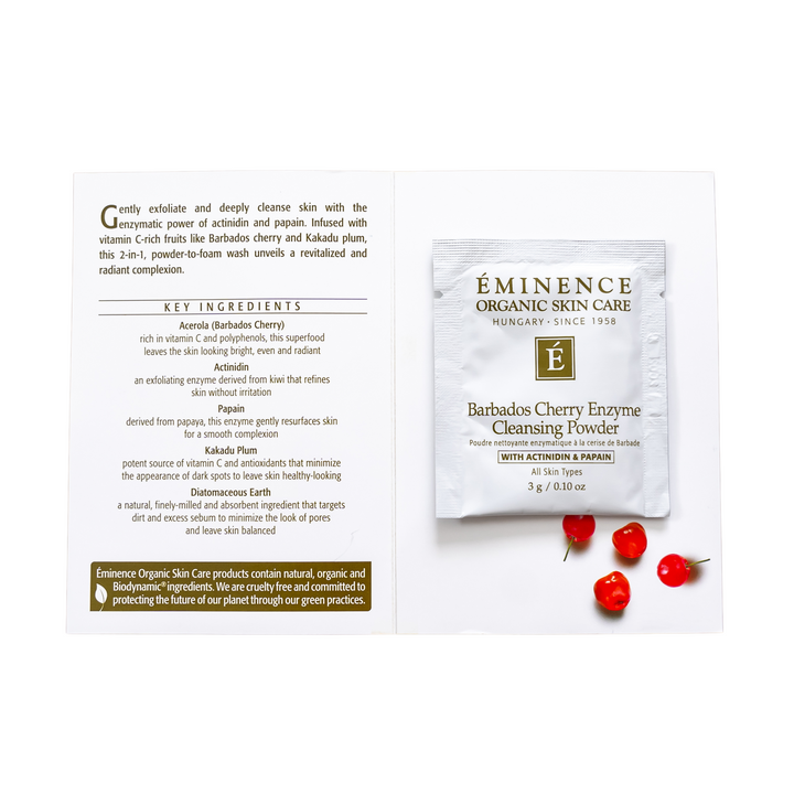 Eminence Organics Barbados Cherry Enzyme Cleansing Powder saple size