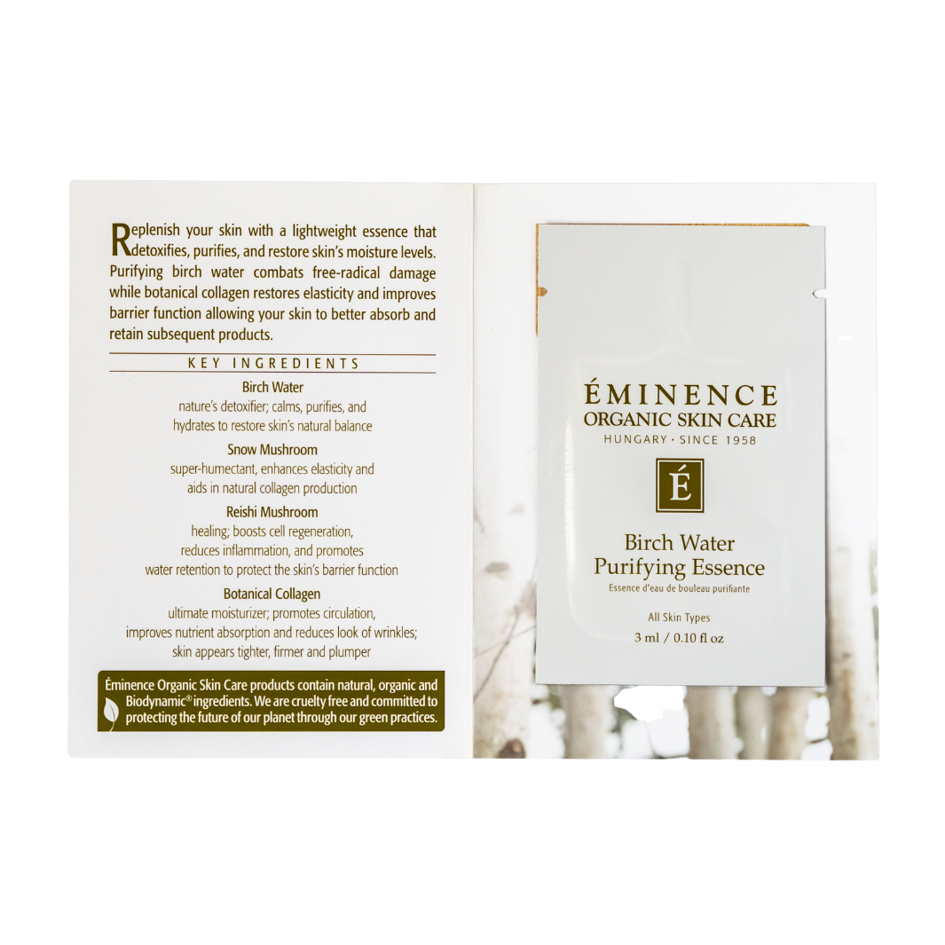 Eminence Organics Birch Water Purifying Essence sample size