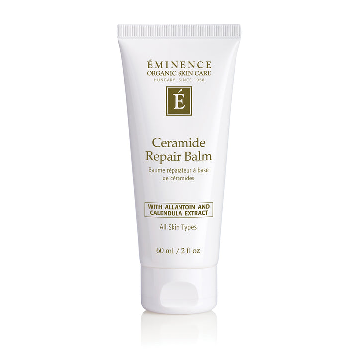 Eminence Organics Ceramide Repair Balm tube on a white background