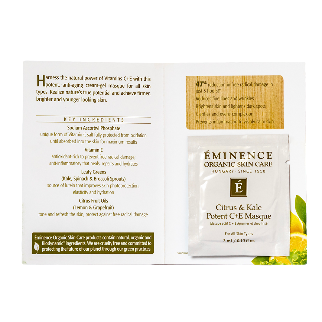 Eminence Organics Citrus & Kale Potent C+E Masque sample size