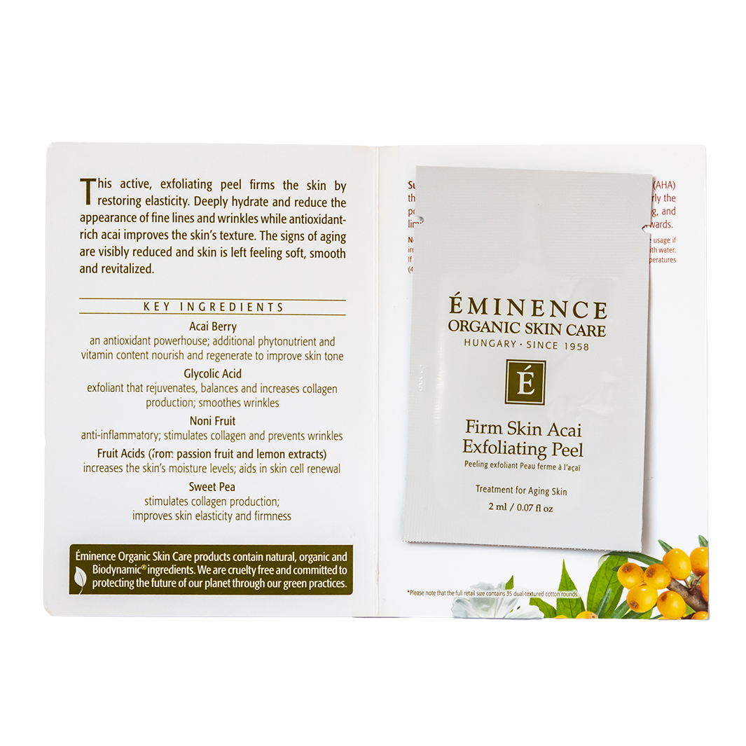 Eminence Organics Firm Skin Acai Exfoliating Peel sample size