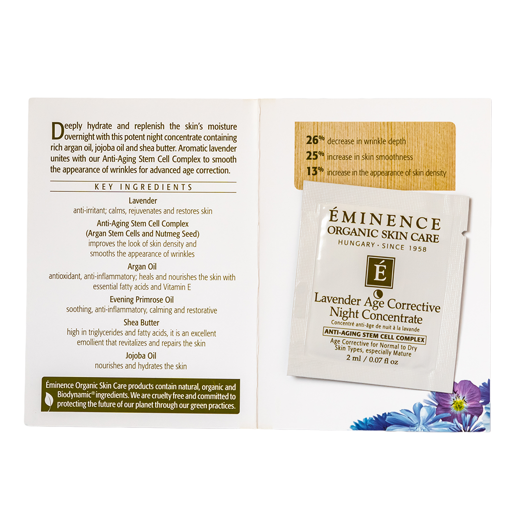 Eminence Organics Lavender Age Corrective Night Concentrate sample size