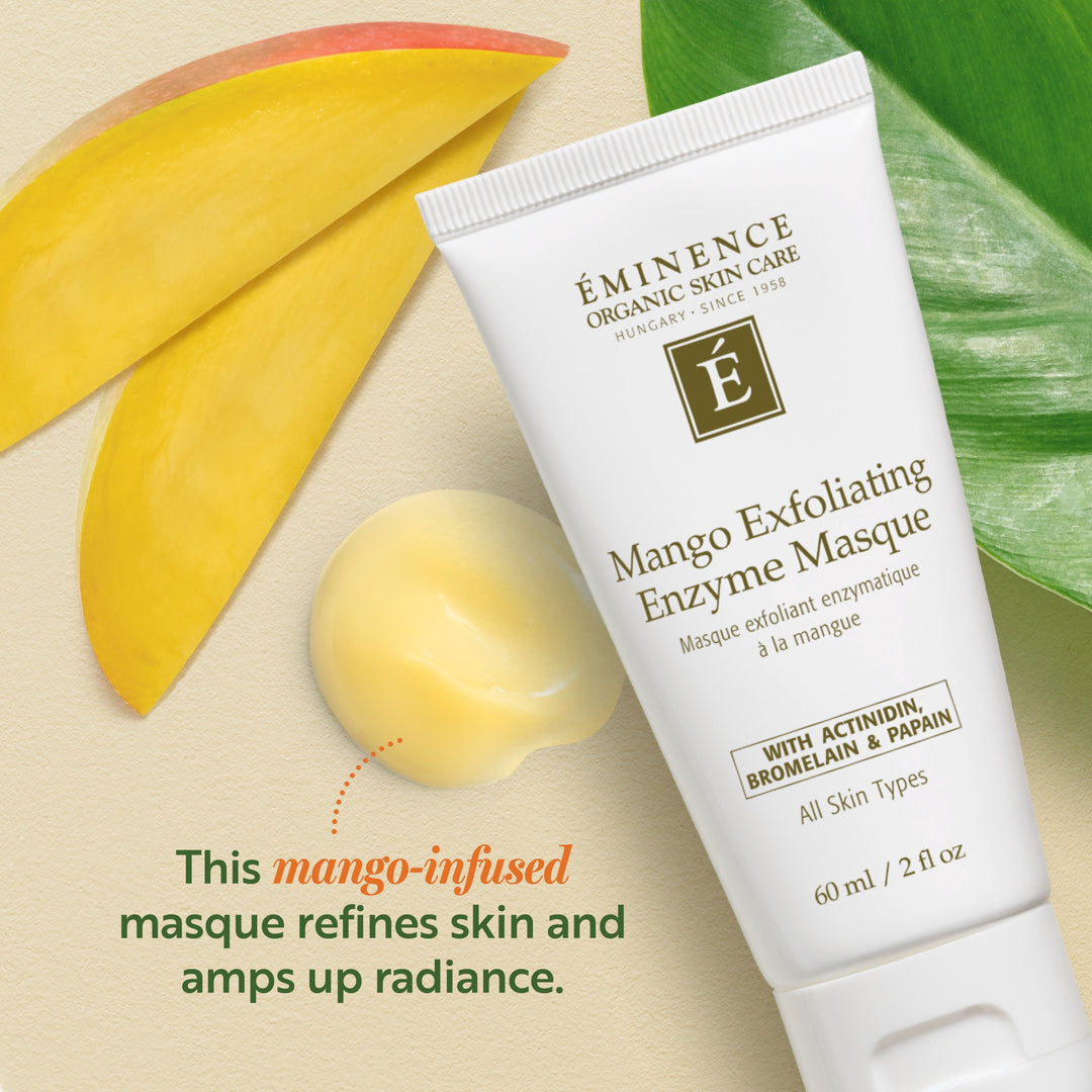 Eminence Organics Mango Exfoliating Enzyme Masque infographic