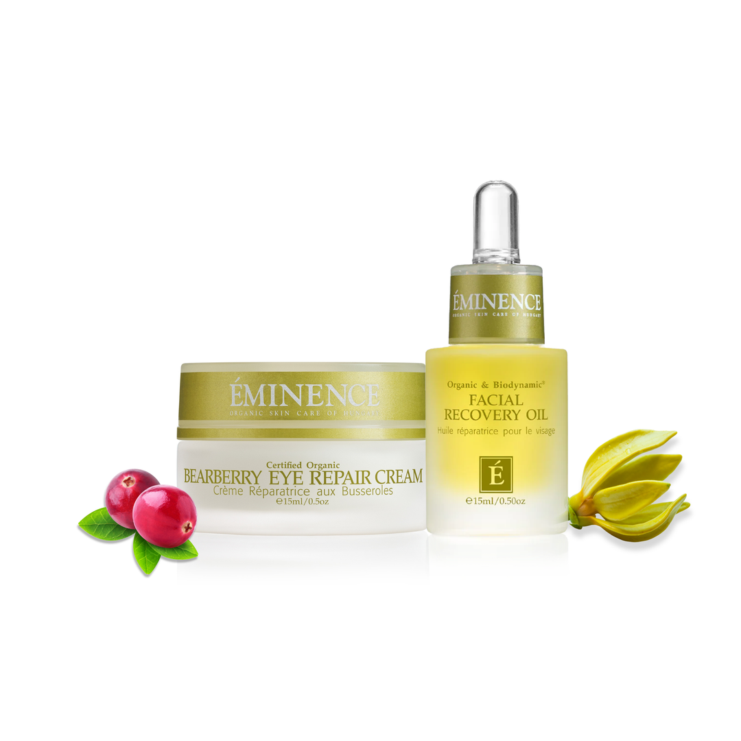 Eminence Organics Nourish &amp; Brighten Duo on a white background