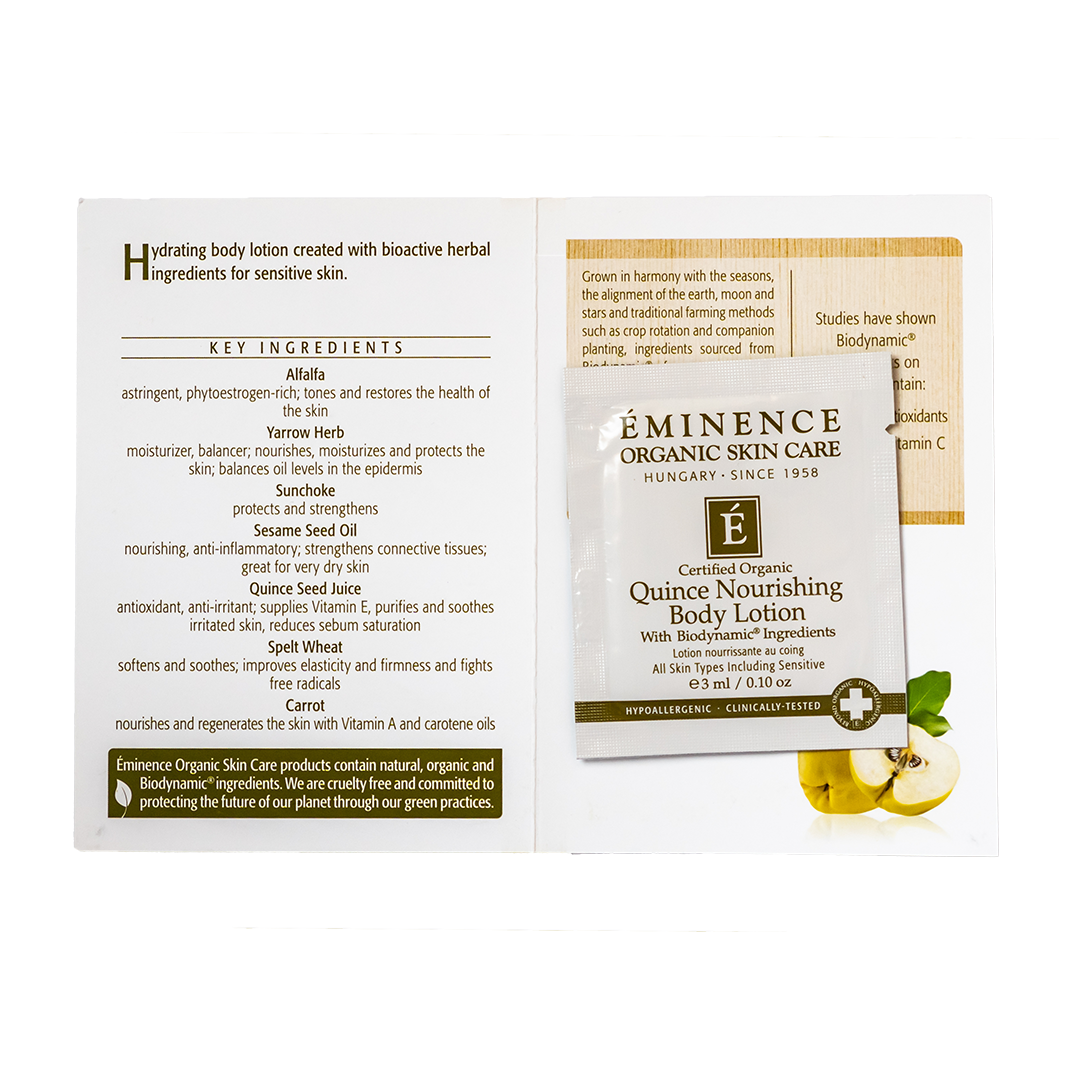 Eminence Organics Quince Nourishing Body Lotion