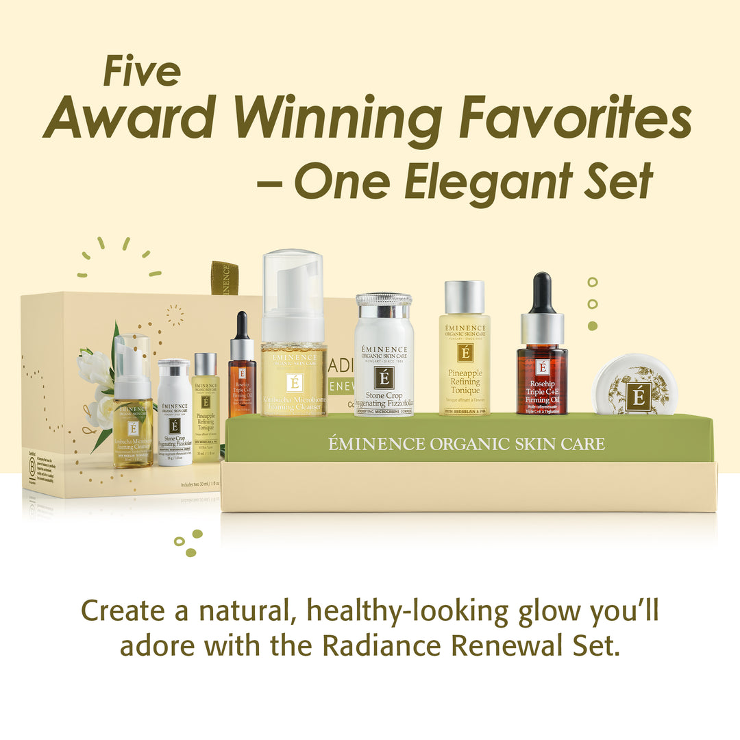 Eminence Organics Radiance Renewal Gift Set - Limited Edition holiday themed 