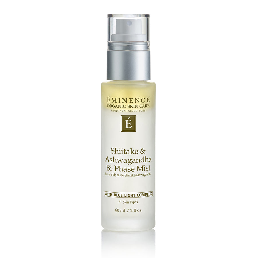 Eminence Organics Shiitake & Ashwagandha Bi-Phase Mist on white background