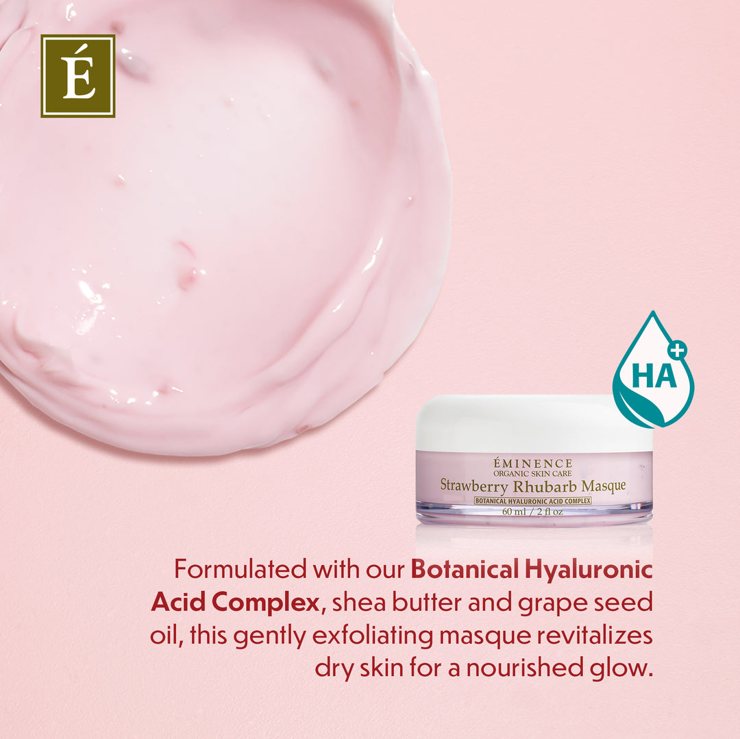Eminence Organics Strawberry Rhubarb Masque  key ingredients