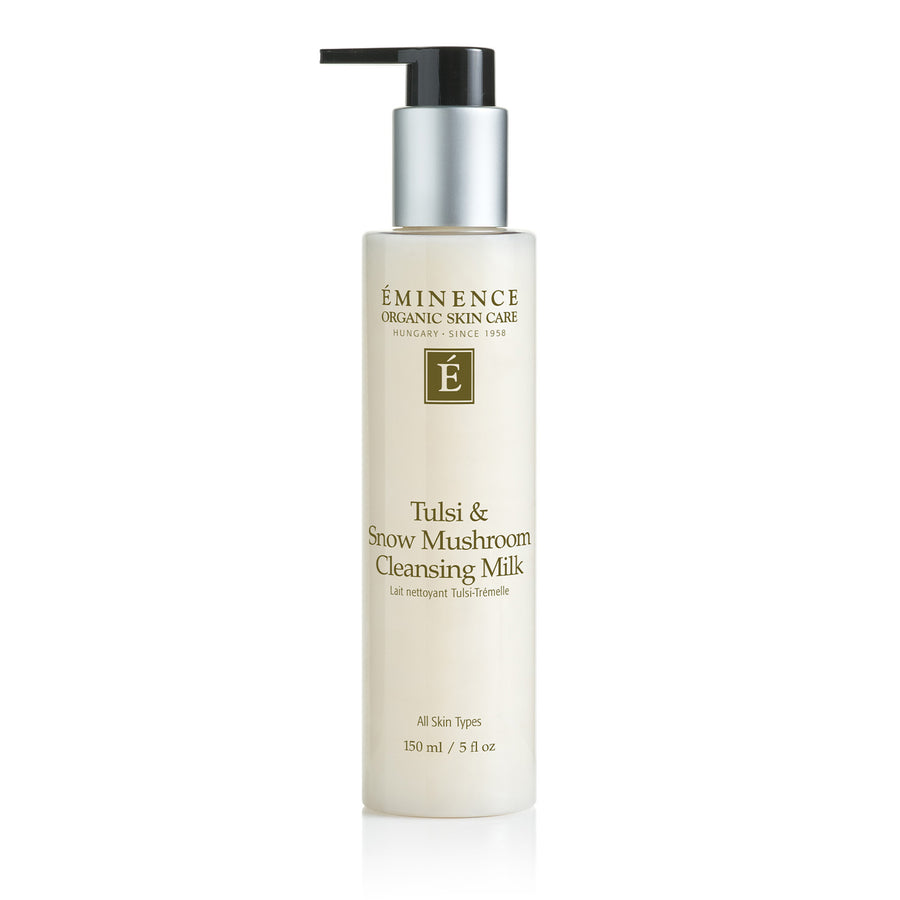 Eminence Organics Tulsi & Snow Mushroom Cleansing Milk on a white background