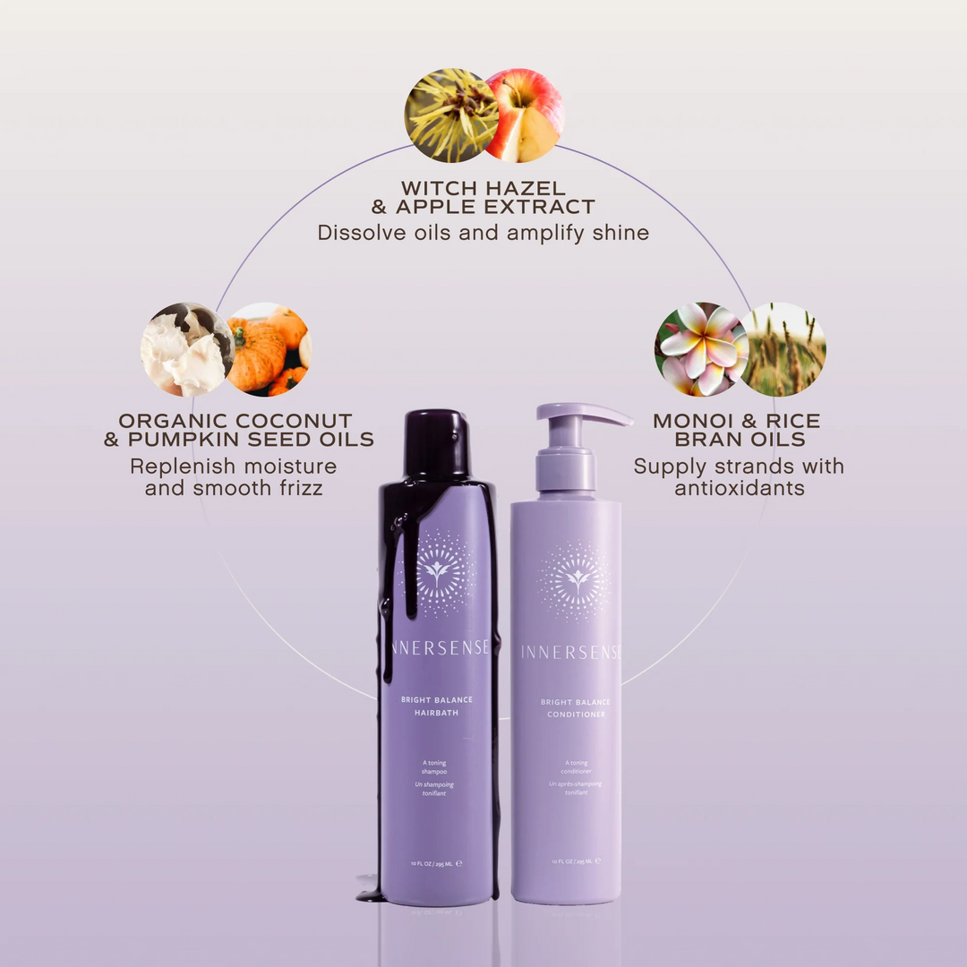 INNERSENSE Organic Beauty Bright Balance Duo key ingredients