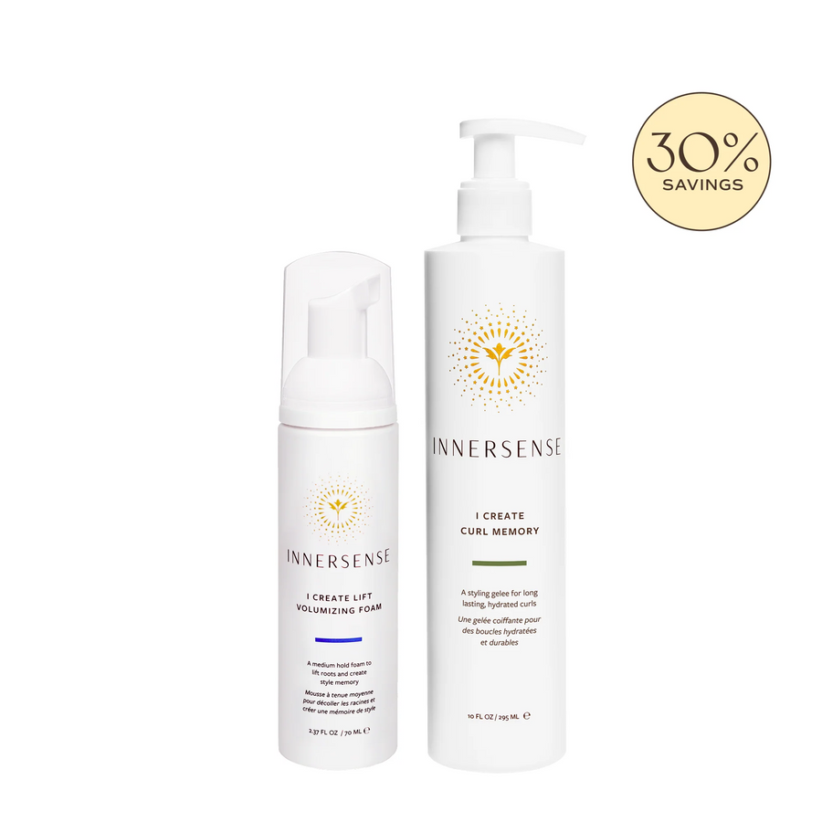 INNERSENSE Organic Beauty Curl Enhance Duo one white background