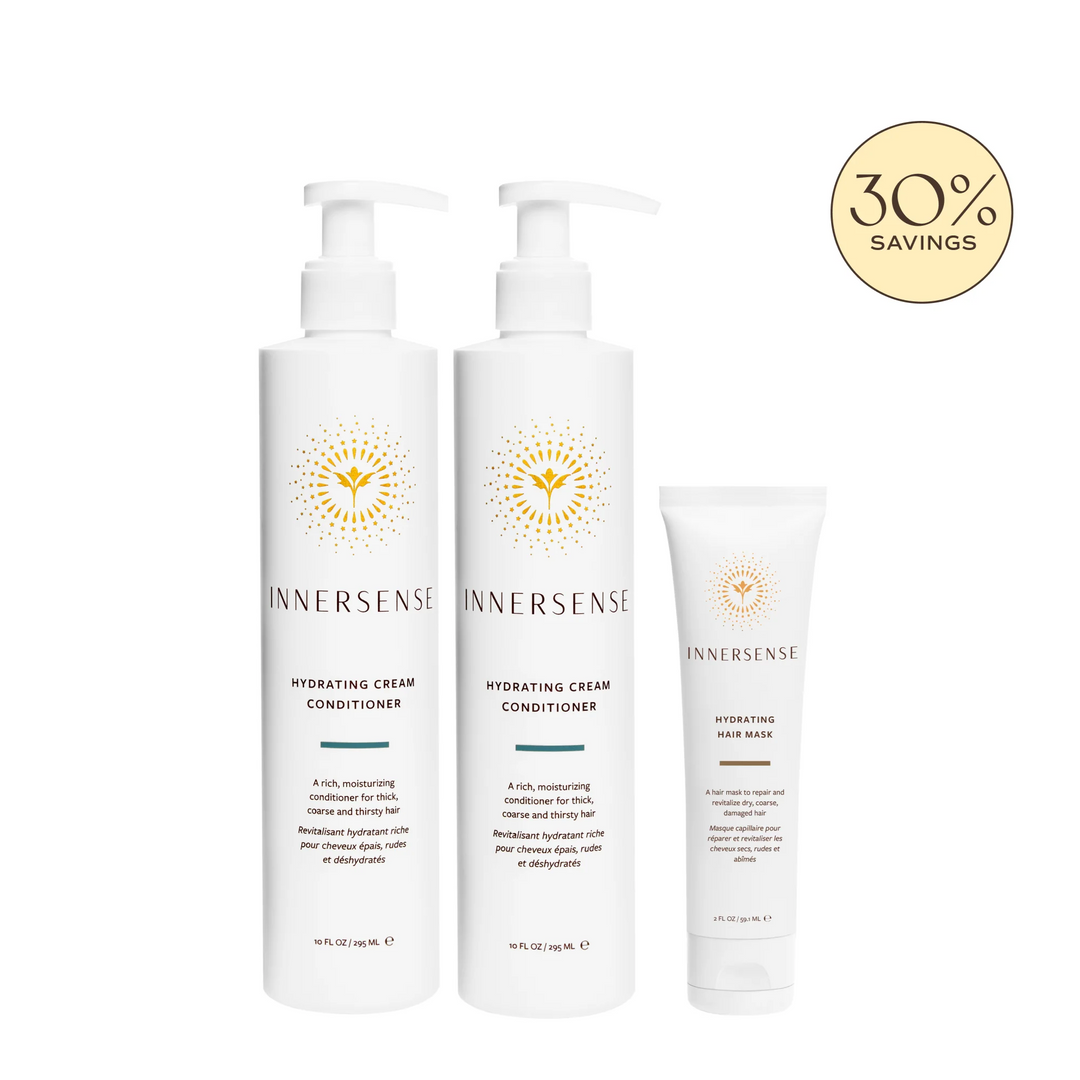 INNERSENSE Organic Beauty Essential Hydration Ceremony on a white back ground with 30% savings 