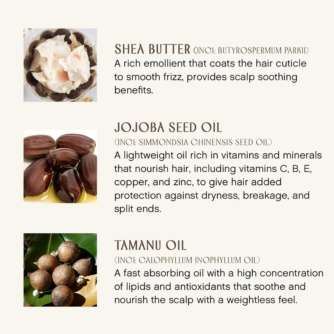 INNERSENSE Organic Beauty Hydrating Hair Mask key ingredients