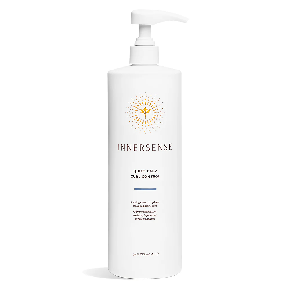 INNERSENSE Organic Beauty Quiet Calm Curl Control 32 oz on a white background