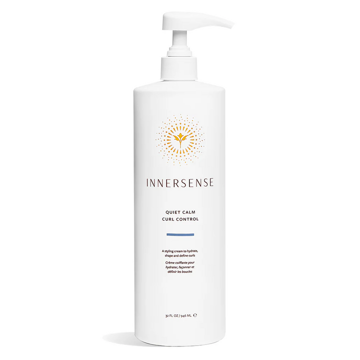 INNERSENSE Organic Beauty Quiet Calm Curl Control 32 oz on a white background