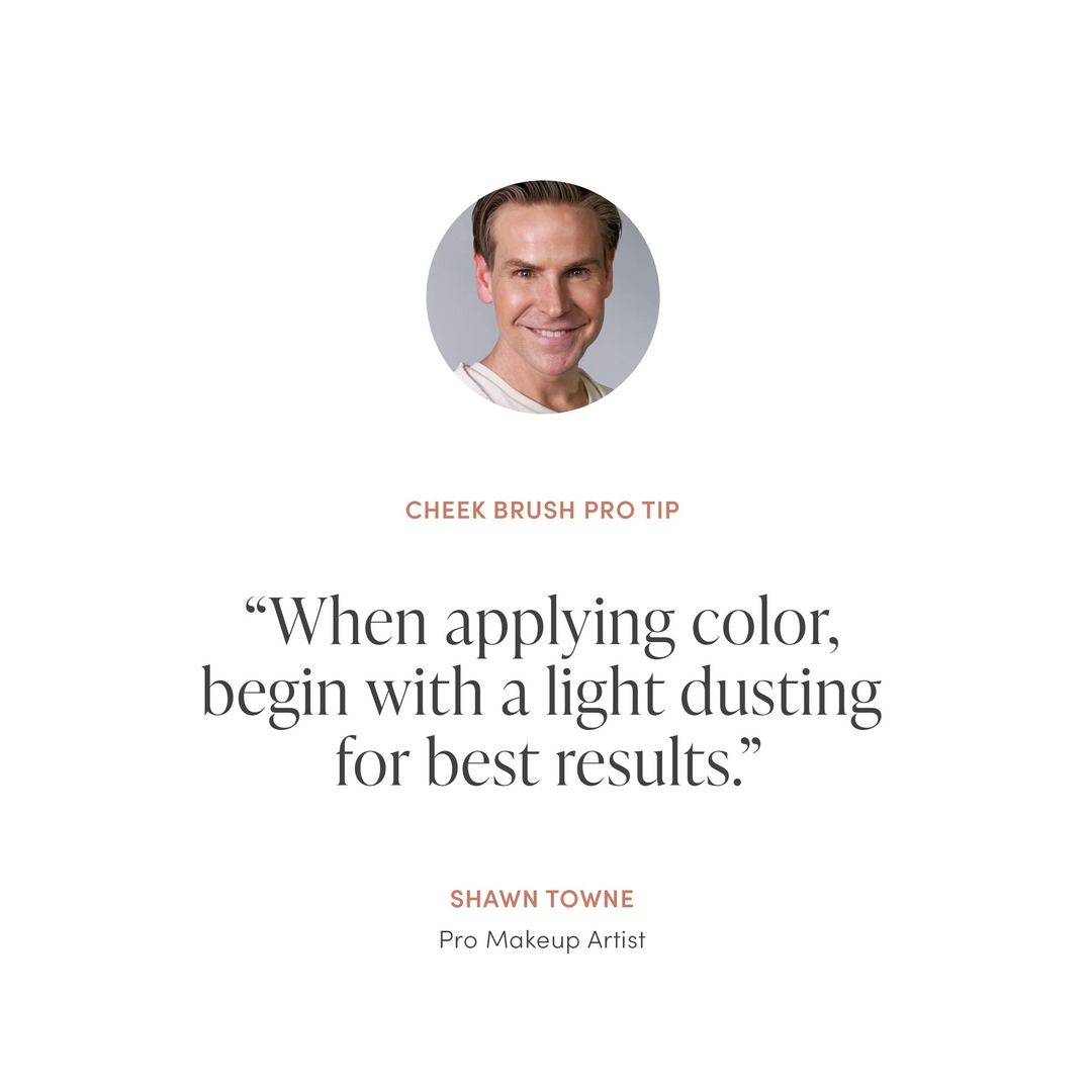 Jane Iredale Cheek Brush quick tip