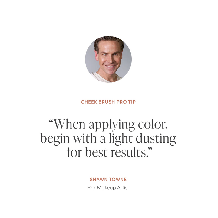 Jane Iredale Cheek Brush quick tip