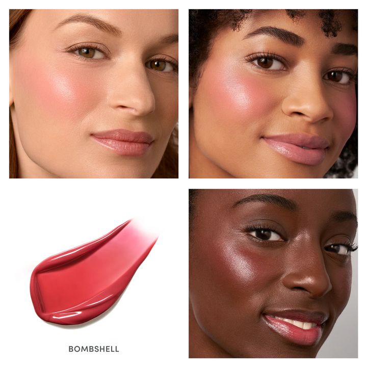 Jane Iredale ColorLuxe Liquid Blush bombshell models