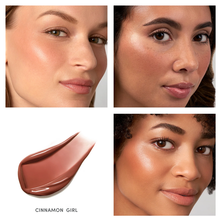 Jane Iredale ColorLuxe Liquid Blush cinnamon girl models