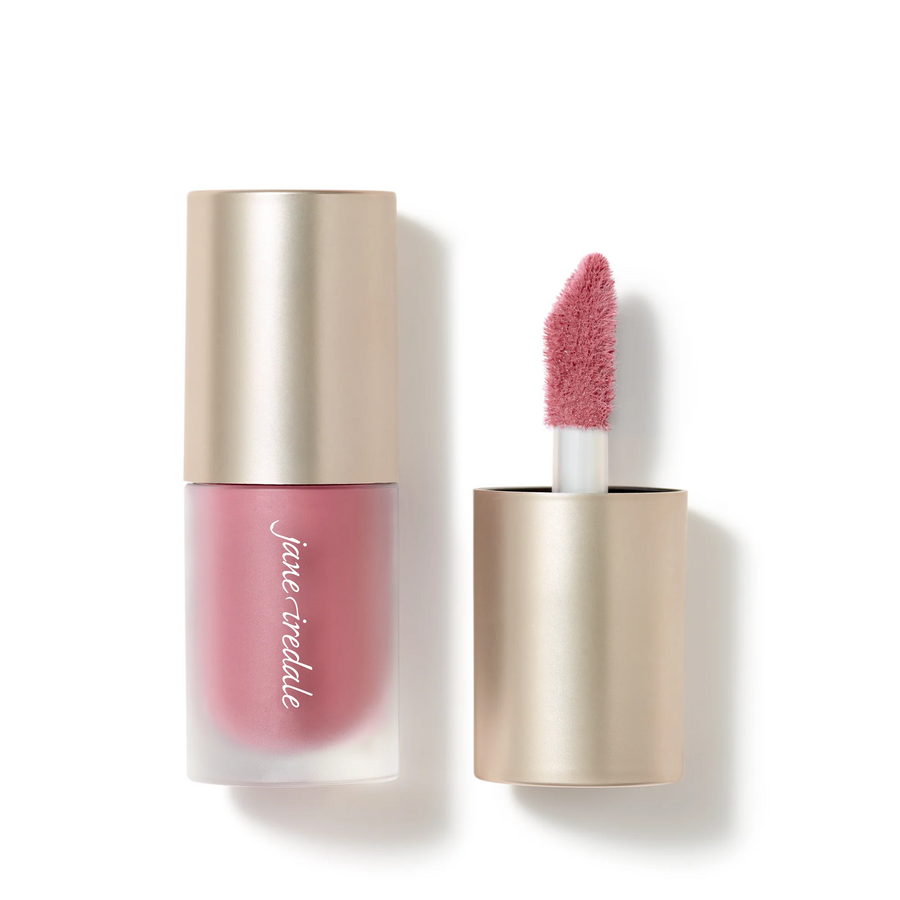 Jane Iredale ColorLuxe Liquid Blush sugar magnolia on a white back ground