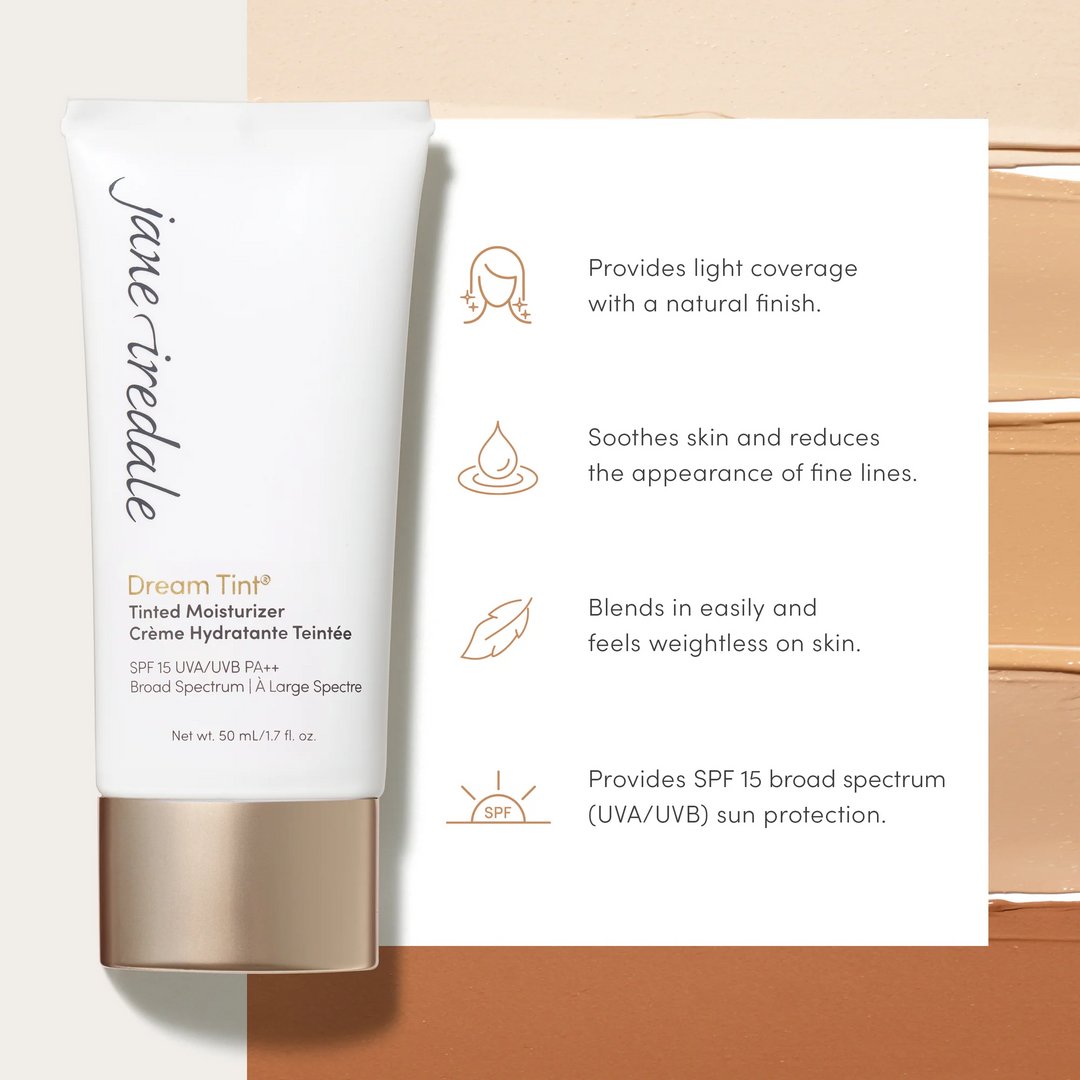 Jane Iredale Dream Tint Tinted Moisturizer SPF 15 quick facts