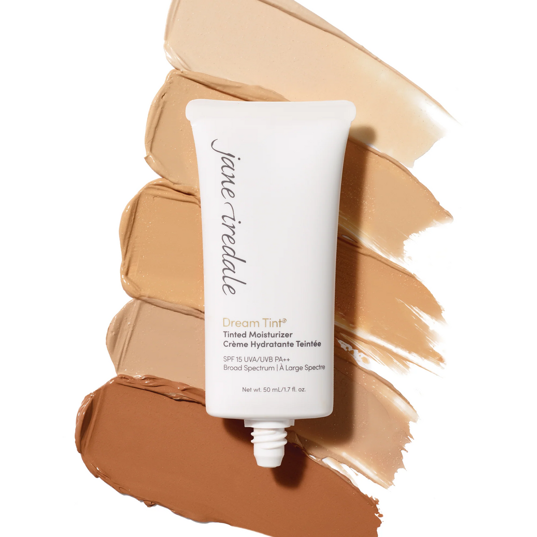 Jane Iredale Dream Tint Tinted Moisturizer SPF 15 swatch colors