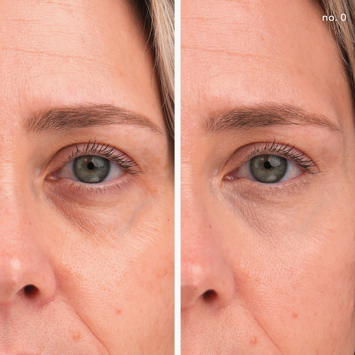 Jane Iredale Enlighten Plus Under-Eye Concealer no 0 before and after model
