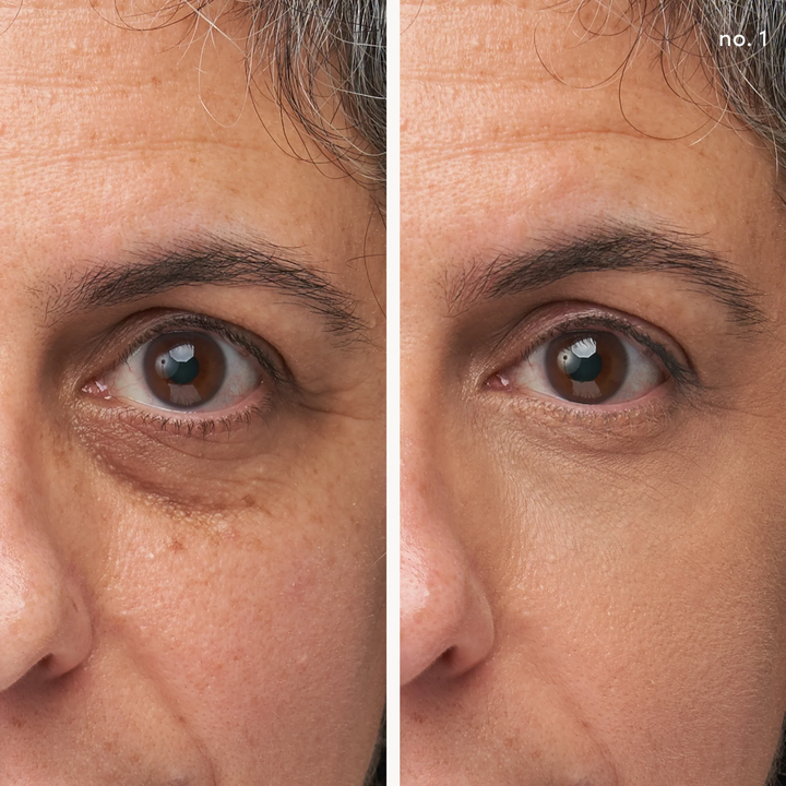 Jane Iredale Enlighten Plus Under-Eye Concealer no 1 before and after model