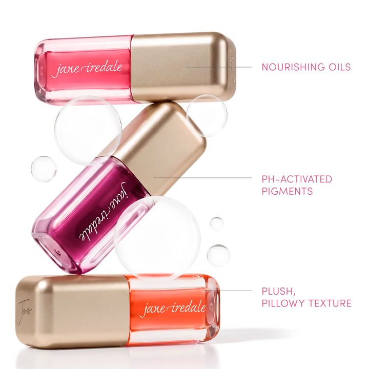 Jane Iredale Just Kissed pH Lip Oil infographic 