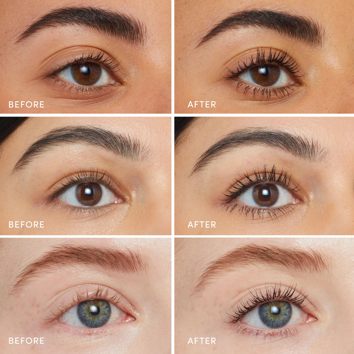 Jane Iredale Lash Fixation Length & Definition Tubing Mascara before after