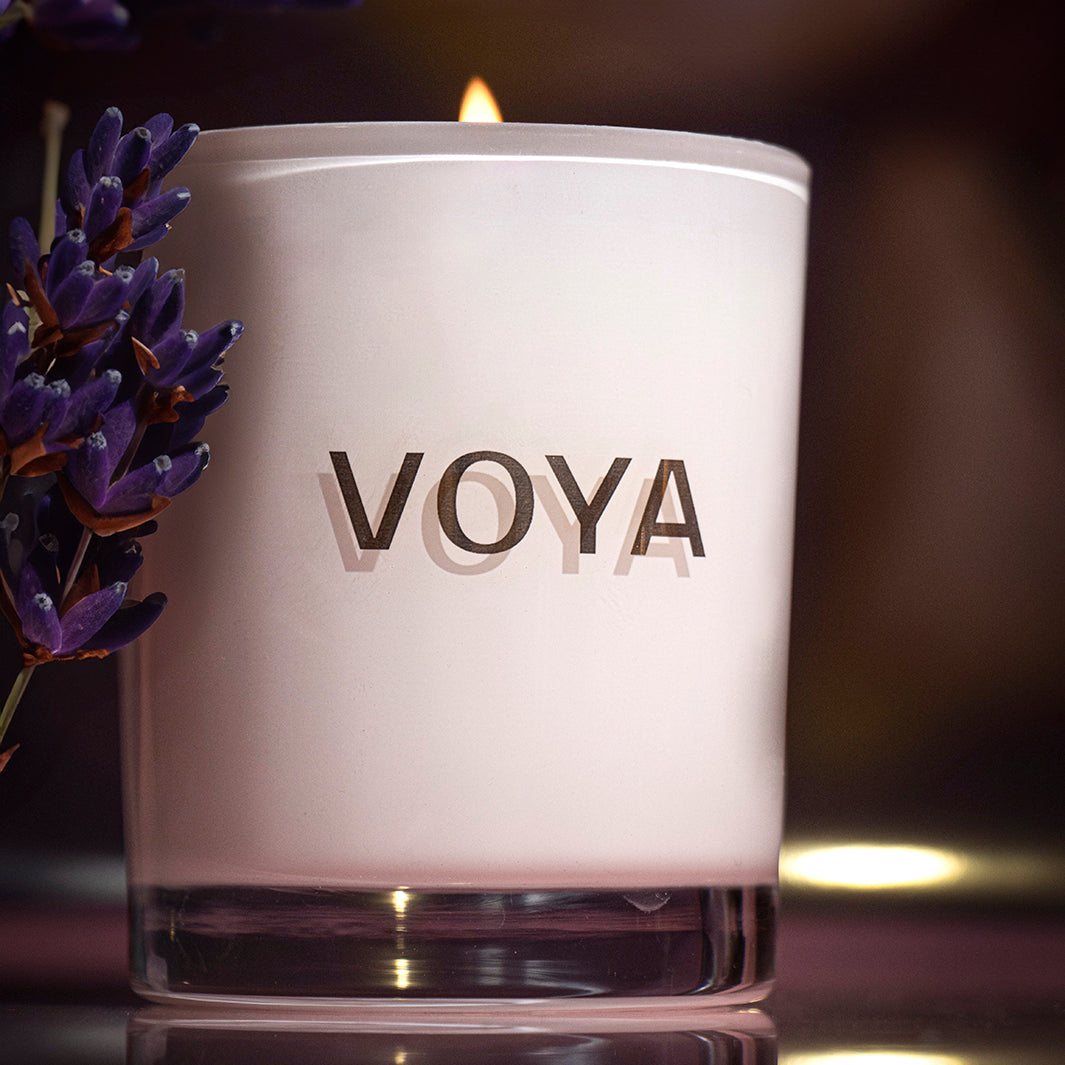VOYA Luxury Candle - Lavender, Rose and Chamomile