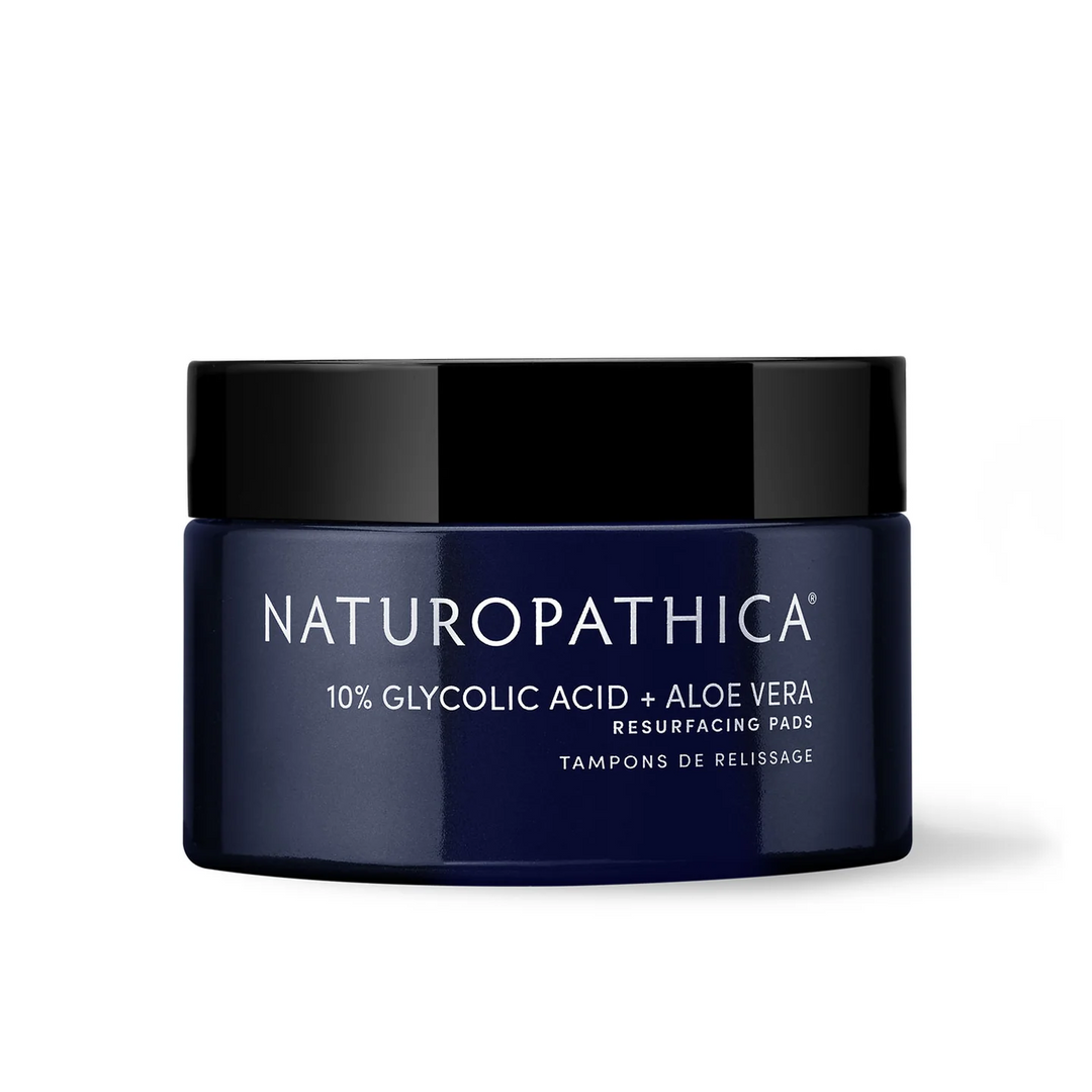 Naturopathica 10% Glycolic Acid + Aloe Vera Resurfacing Pads