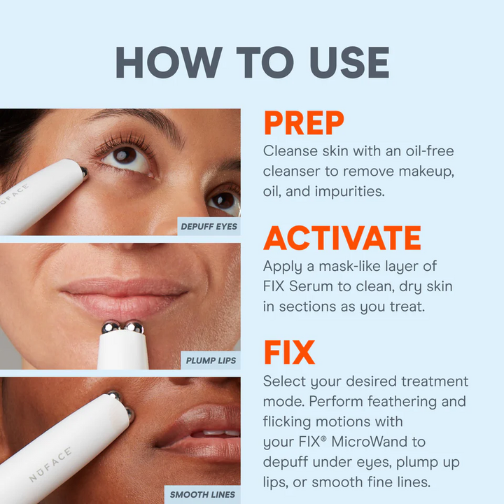 NuFACE FIX MicroWand how to use