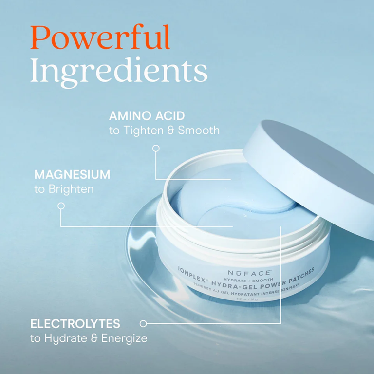 NuFACE IonPlex Hydra-Gel Power Patches ingredients