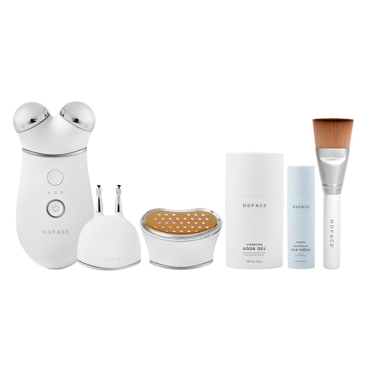 NuFACE TRINITY + Complete Set with Wrinkle Reducer and Effective Lip & Eye Attachment