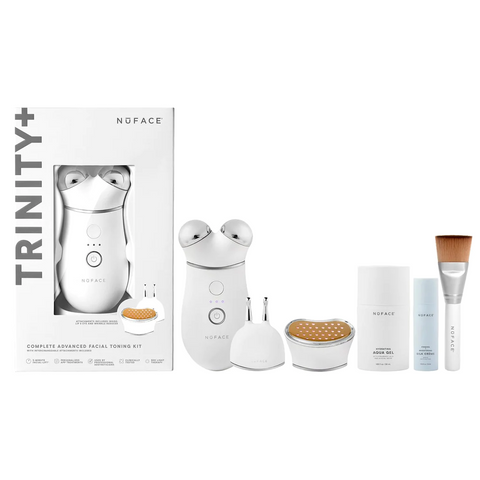 NuFACE TRINITY + Complete Set with Wrinkle Reducer and Effective Lip & Eye Attachment