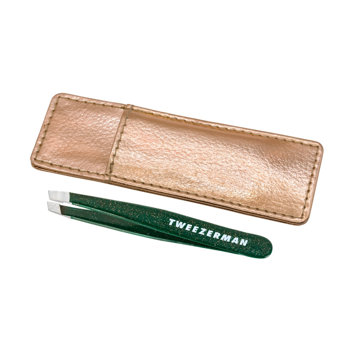 Tweezerman Enchanted Garden Mini Slant Tweezer with Case