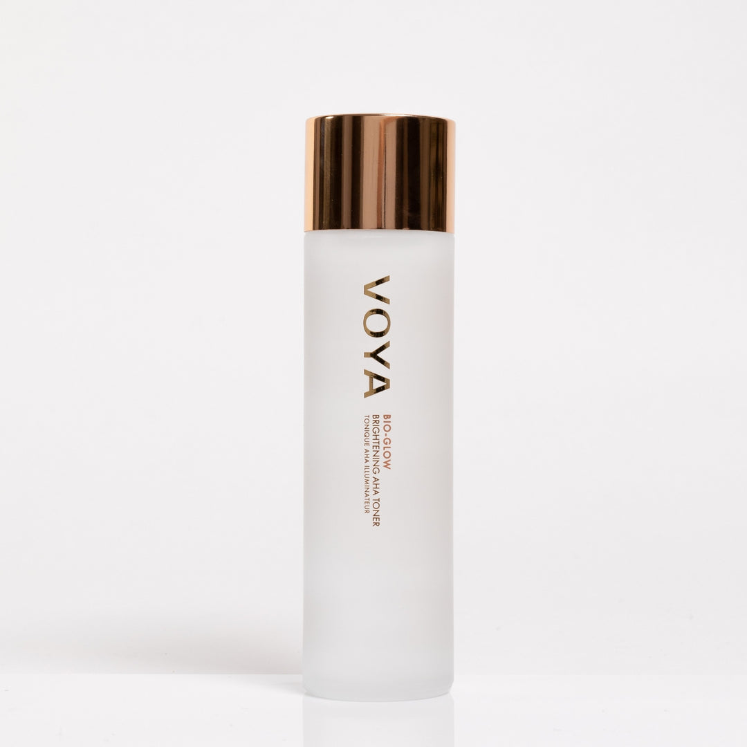 VOYA Bio Glow: Brightening AHA Toner on a white background