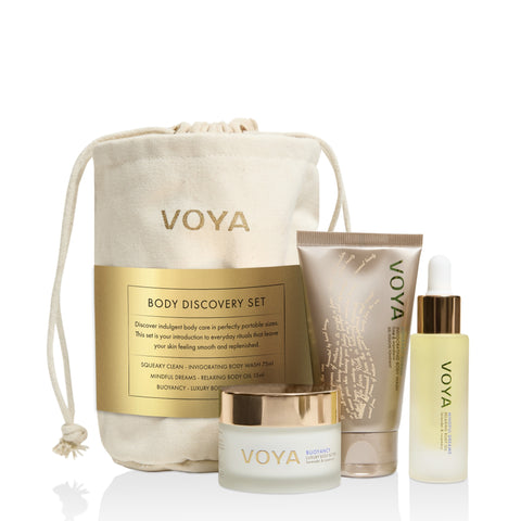 VOYA Body Discovery Set on a white background