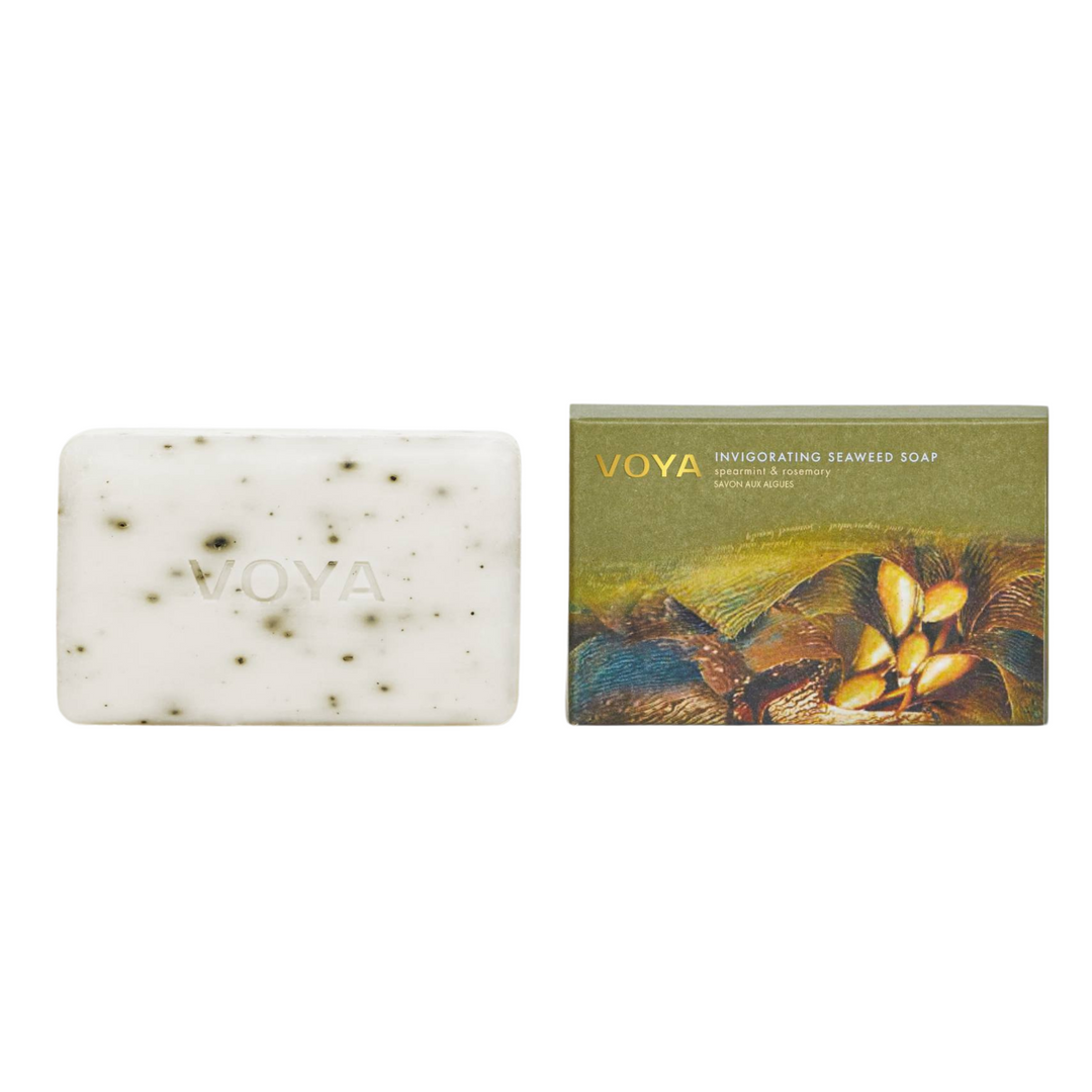 VOYA Invigorating Seaweed Soap: Spearmint & Rosemary Seaweed Soap Bar